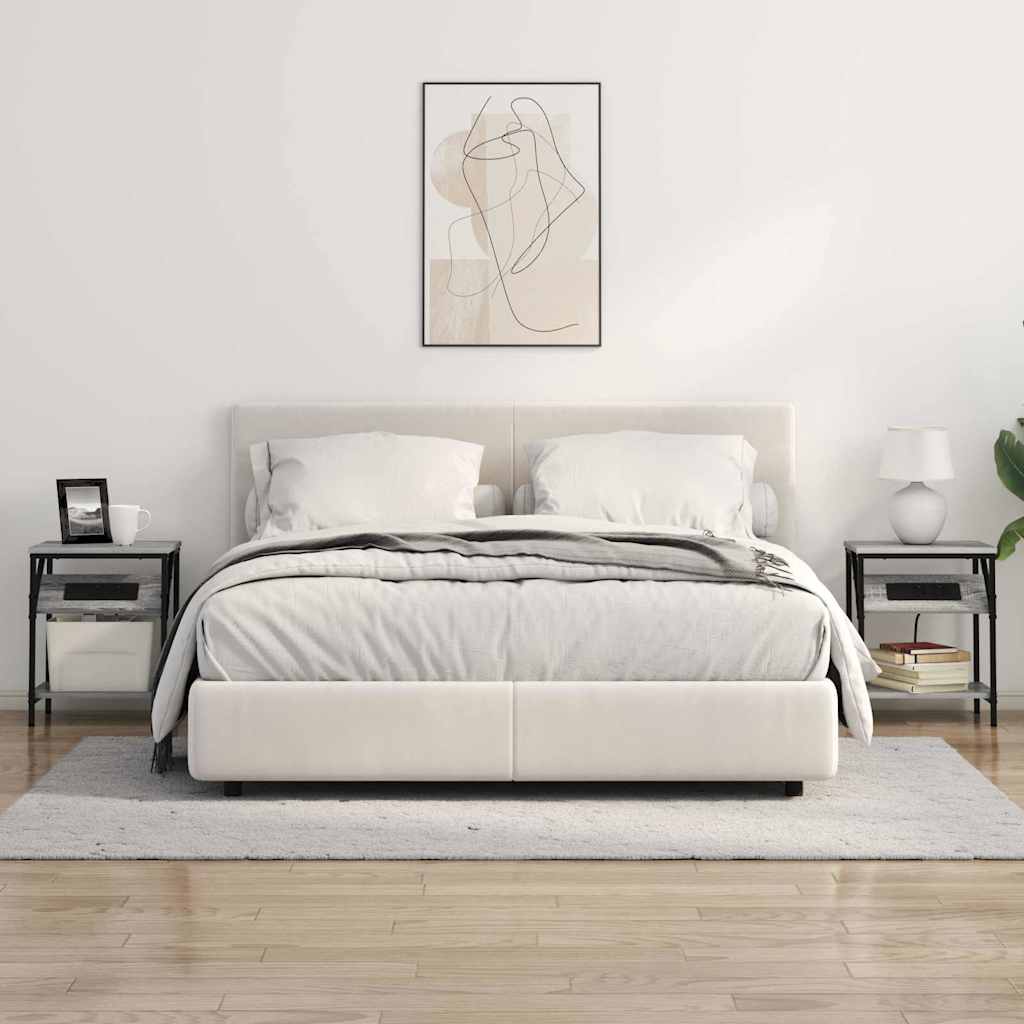 Armario de Noche 2 pcs Gris Sonoma 38 x 30 x 48 cm