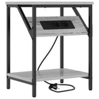 Armario de Noche 2 pcs Gris Sonoma 38 x 30 x 48 cm