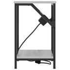 Armario de Noche 2 pcs Gris Sonoma 38 x 30 x 48 cm