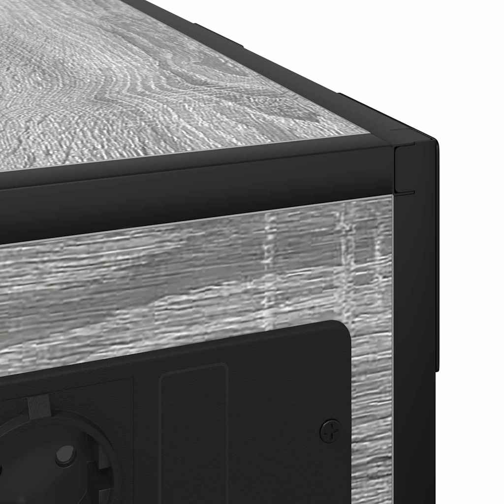 Armario de Noche Gris Sonoma 41,5 x 26 x 60,5 cm