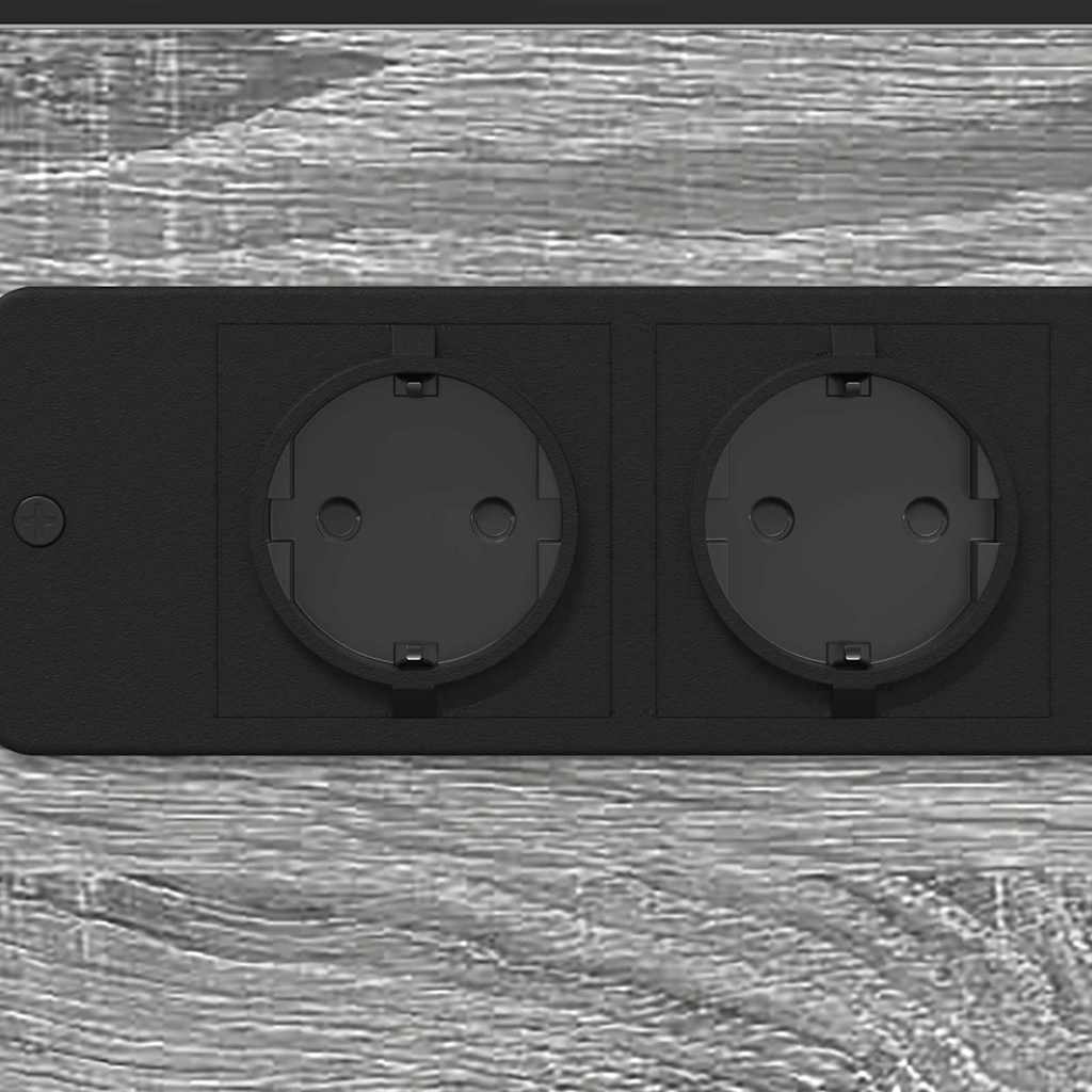 Armario de Noche Gris Sonoma 41,5 x 26 x 60,5 cm