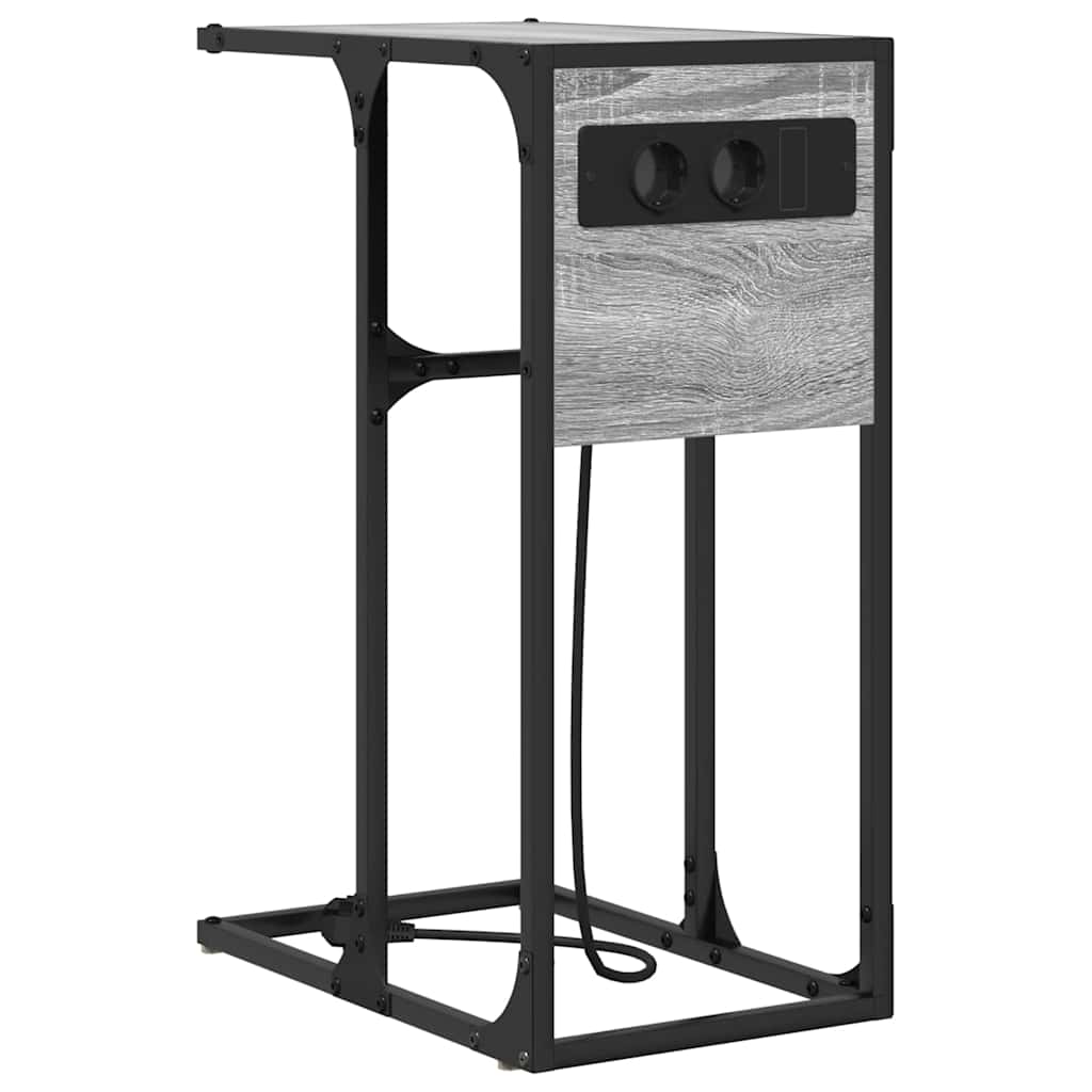 Armario de Noche Gris Sonoma 41,5 x 26 x 60,5 cm