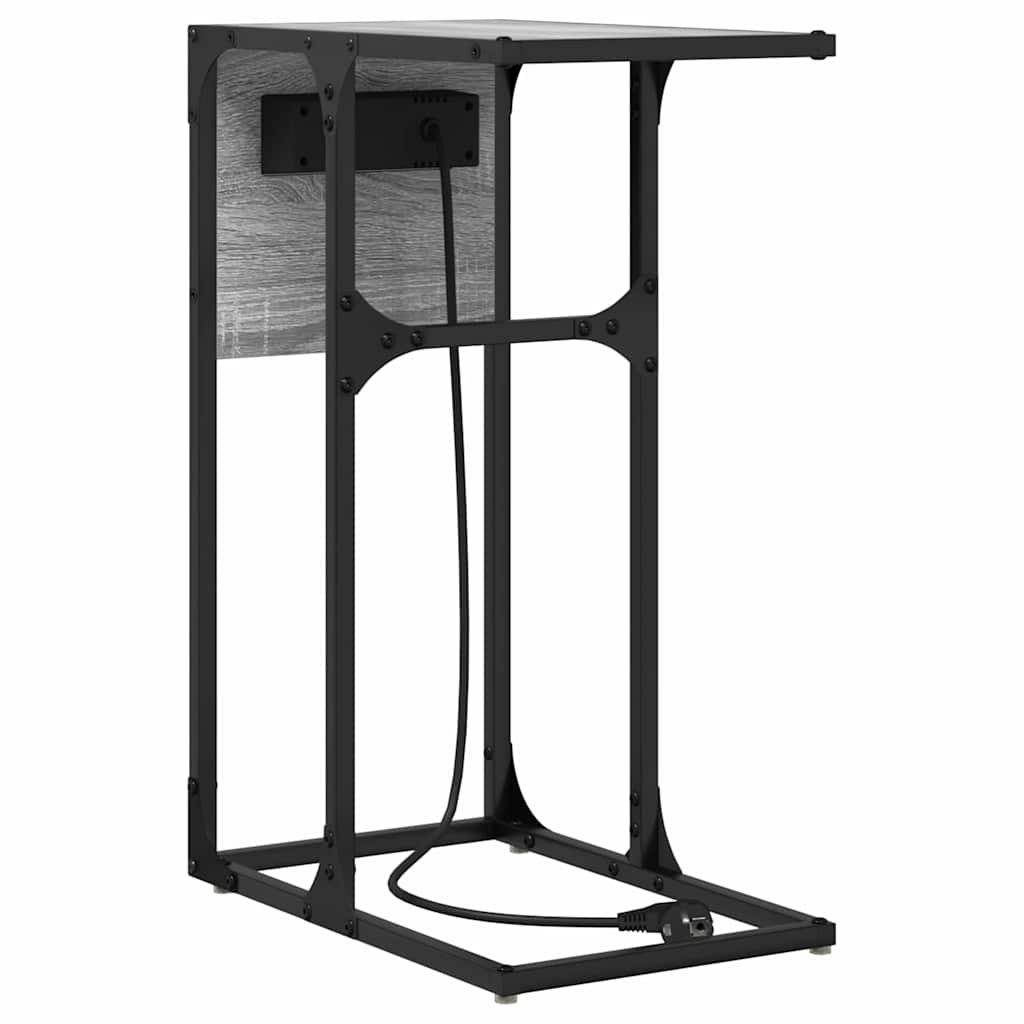 Armario de Noche Gris Sonoma 41,5 x 26 x 60,5 cm
