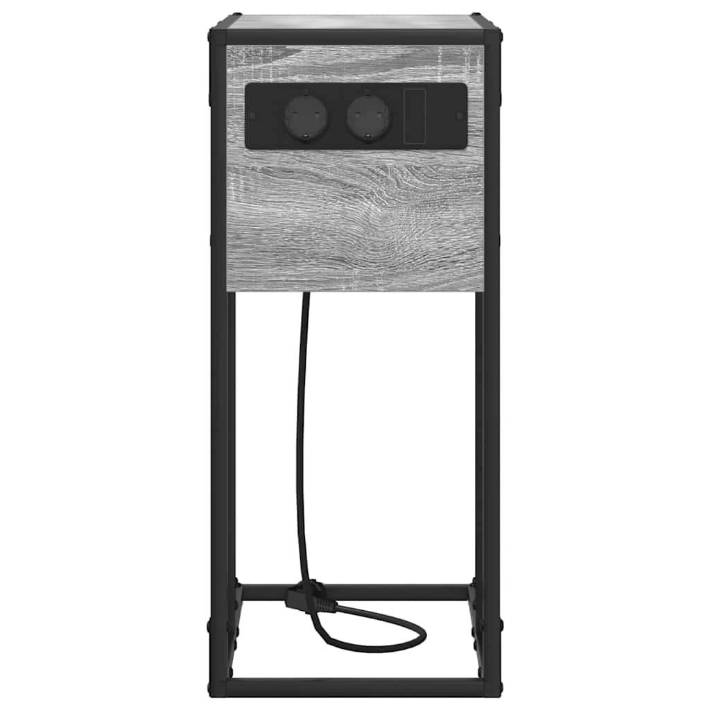 Armario de Noche Gris Sonoma 41,5 x 26 x 60,5 cm