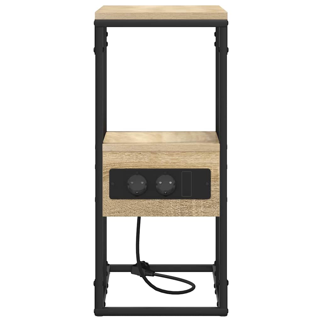 Armario de Noche con cajón Roble Sonoma 41.5 x 26 x 60.5 cm