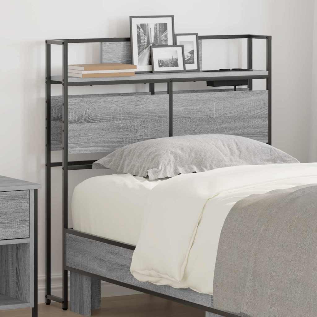 Cabecera de almacenamiento Gris sonoma Madera contrachapada