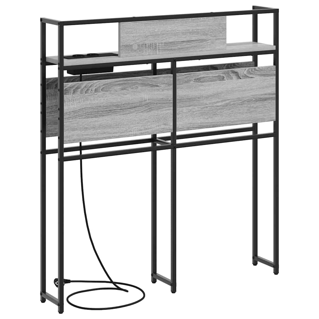 Cabecera de almacenamiento Gris sonoma Madera contrachapada