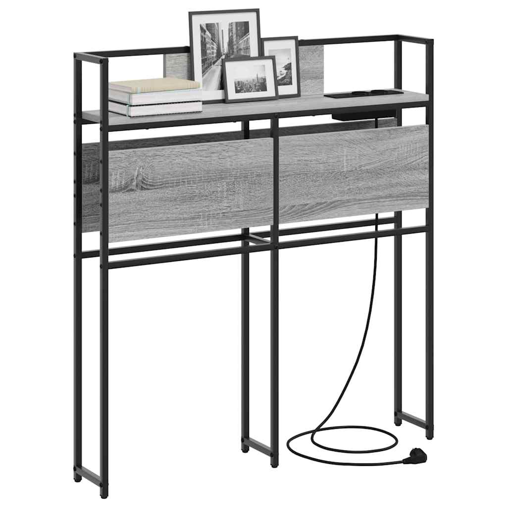 Cabecera de almacenamiento Gris sonoma Madera contrachapada