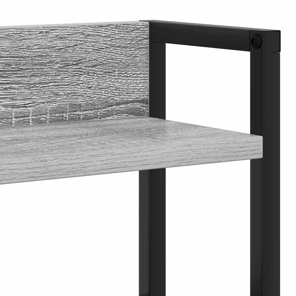 Cabecero con almacenamiento Gris sonoma Madera de ingeniería