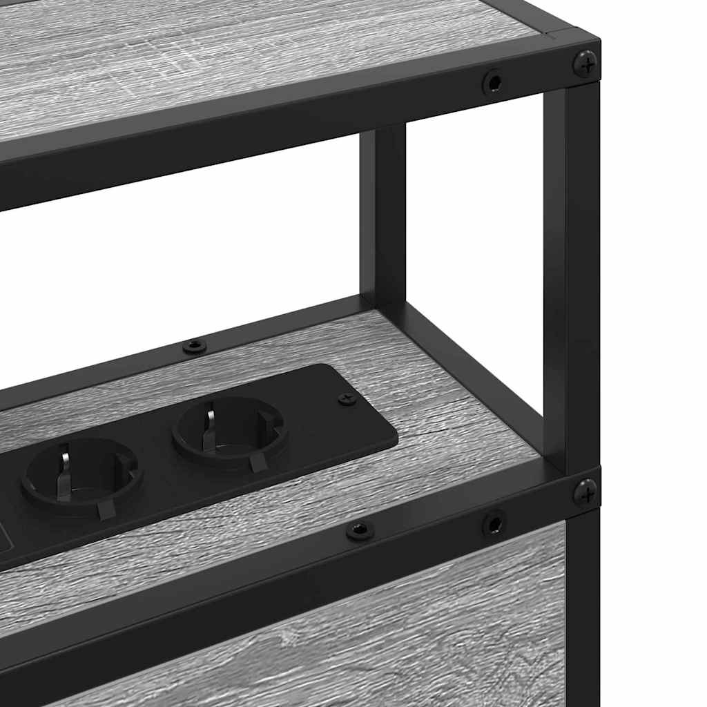 Cabecera de almacenamiento Gris sonoma Madera contrachapada