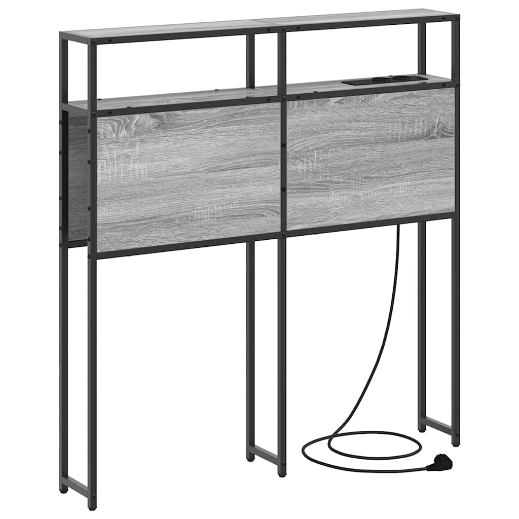 Cabecera de almacenamiento Gris sonoma Madera contrachapada
