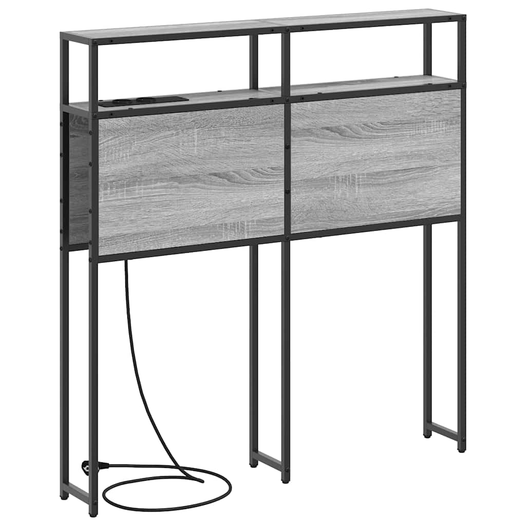 Cabecera de almacenamiento Gris sonoma Madera contrachapada