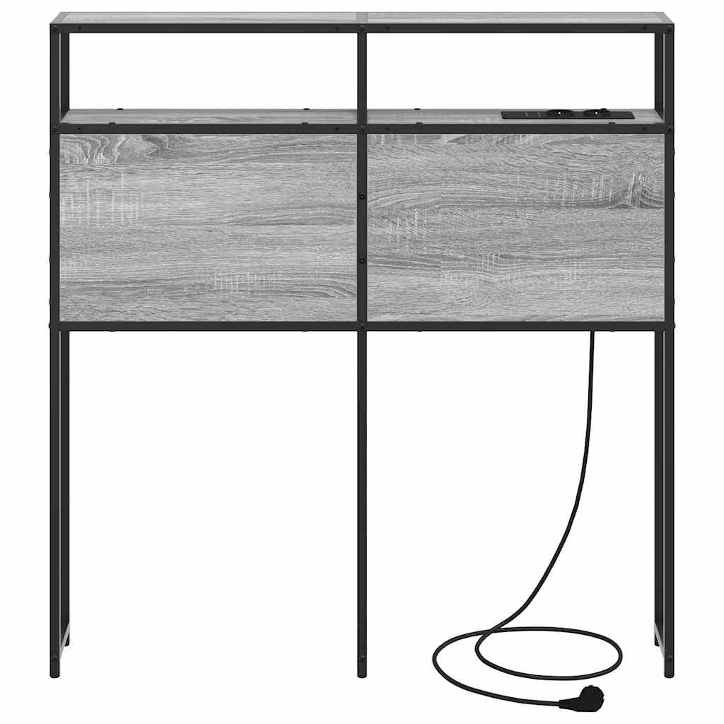 Cabecera de almacenamiento Gris sonoma Madera contrachapada