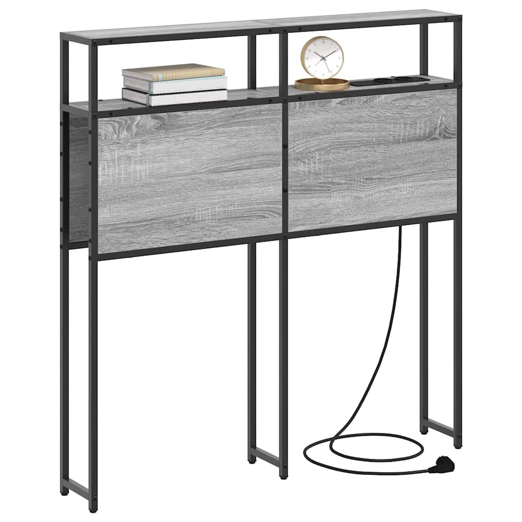 Cabecera de almacenamiento Gris sonoma Madera contrachapada