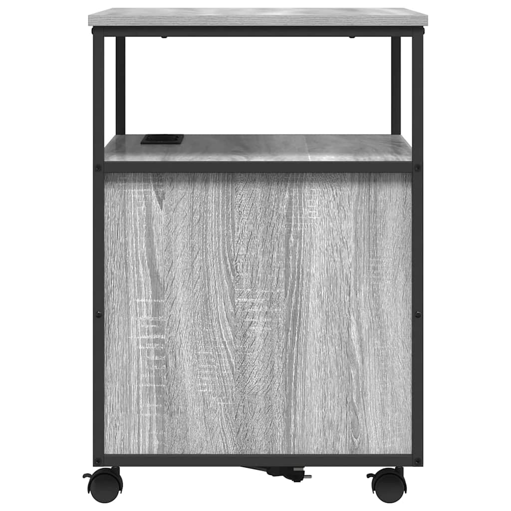 Gabinete con Estación de Carga Gris Sonoma 61 x 46 x 67 cm