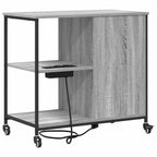 Gabinete con Estación de Carga Gris Sonoma 76 x 41 x 72 cm