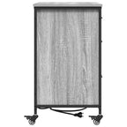 Gabinete con Estación de Carga Gris Sonoma 76 x 41 x 72 cm