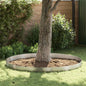 4 Pcs Rusted Lawn Edging 450 x 0.05 x 20 cm