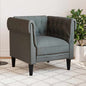 Light Grey Sofa 182.5 x 74.5 x 74.5 cm Polyester