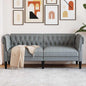Light Grey Sofa 182.5 x 74.5 x 74.5 cm Polyester