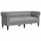 Sofá Gris Claro 182,5 x 74,5 x 74,5 cm Poliéster