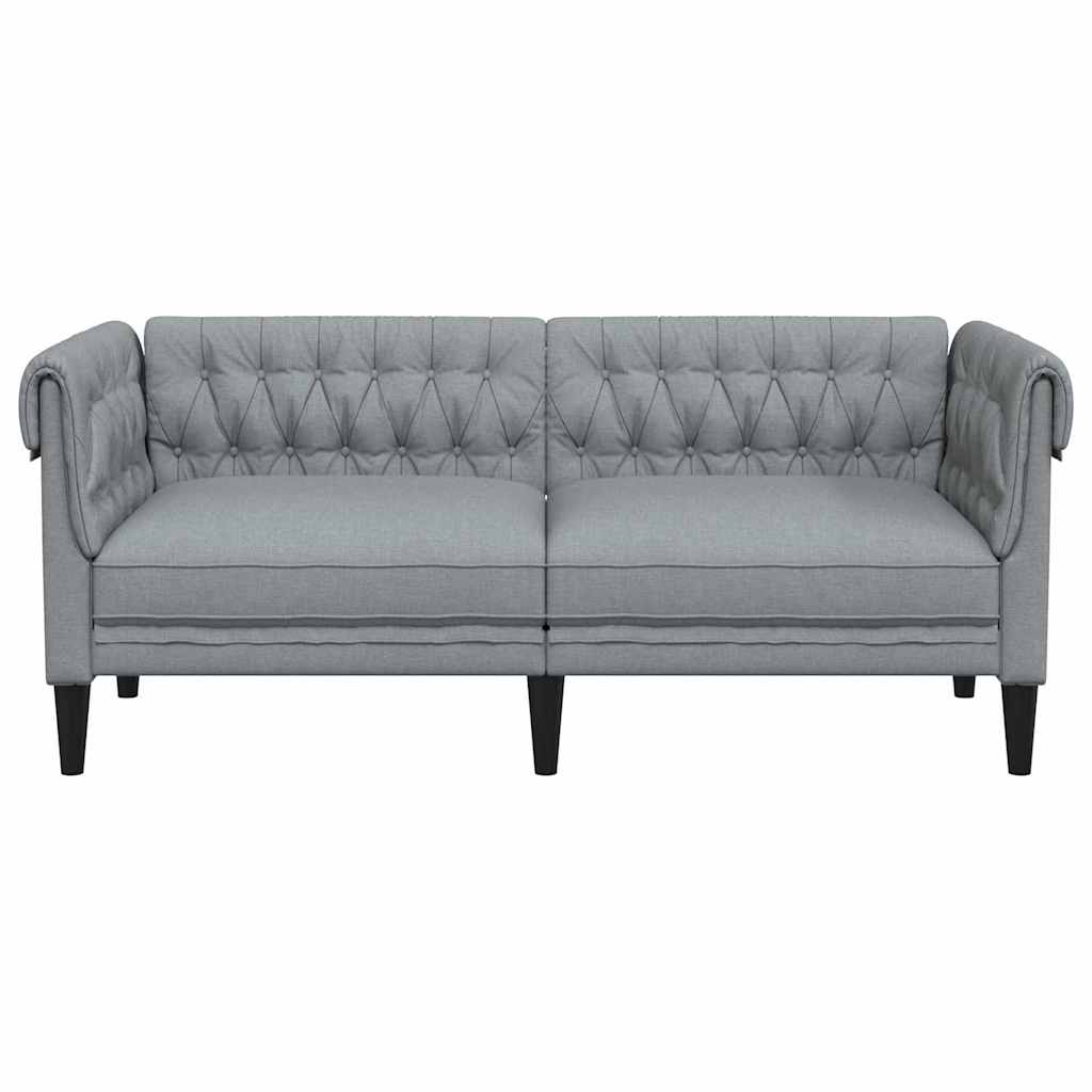 Sofá Gris Claro 182,5 x 74,5 x 74,5 cm Poliéster