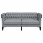Sofá Gris Claro 182,5 x 74,5 x 74,5 cm Poliéster