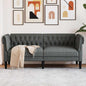 Light Grey Sofa 182.5 x 74.5 x 74.5 cm Polyester