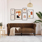 Sofá Marrón 182,5 x 74,5 x 74,5 cm Poliéster