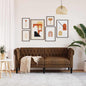 Brown Sofa 182.5 x 74.5 x 74.5 cm Polyester
