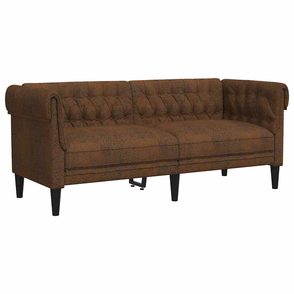 Sofá Marrón 182,5 x 74,5 x 74,5 cm Poliéster