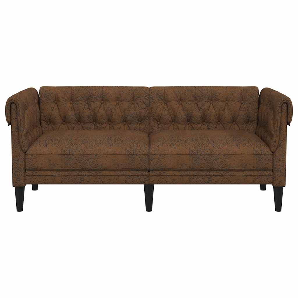 Sofá Marrón 182,5 x 74,5 x 74,5 cm Poliéster