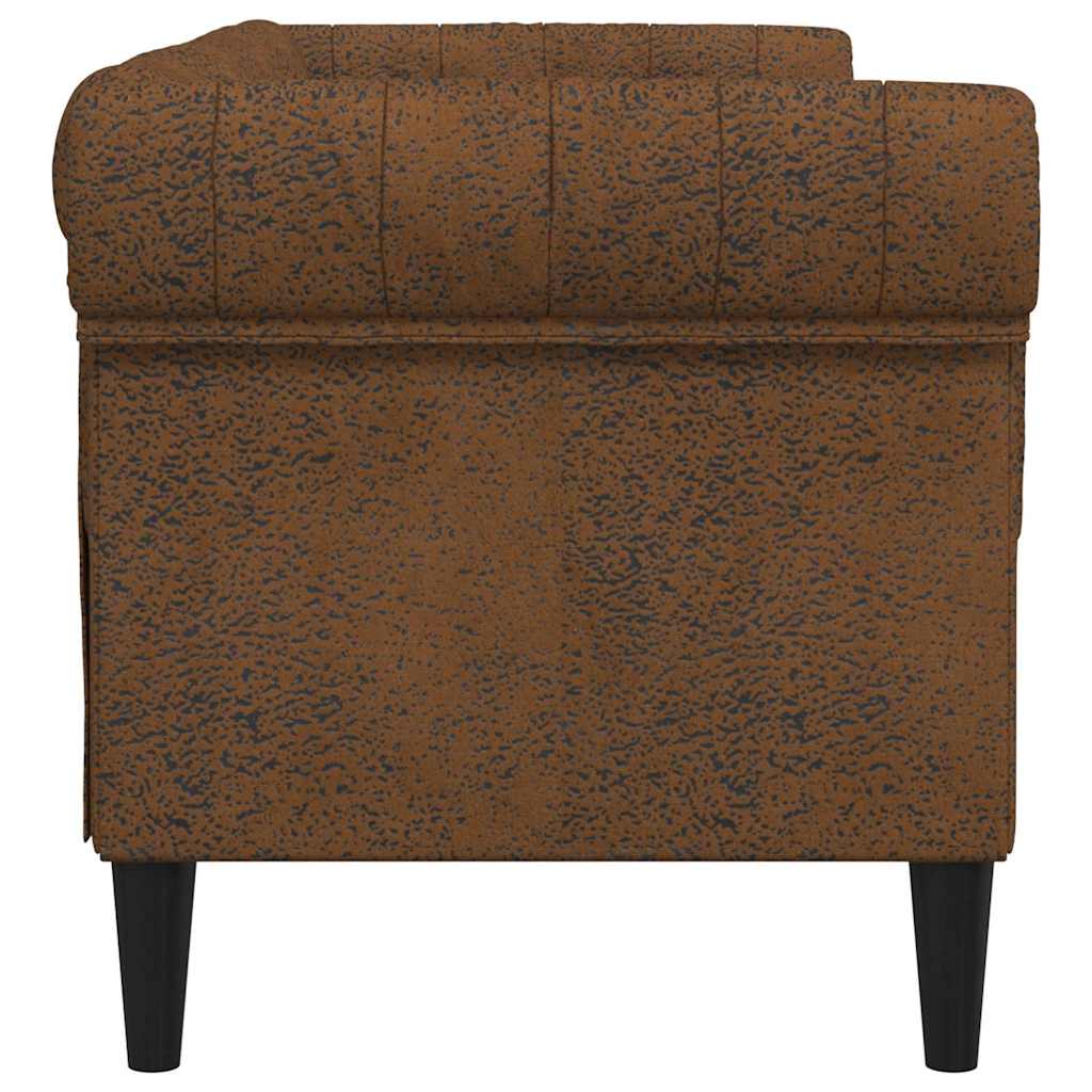 Sofá Marrón 182,5 x 74,5 x 74,5 cm Poliéster