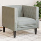 Light Grey Sofa 174 x 74.5 x 70.5 cm Velvet