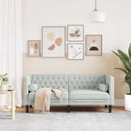 Sofá Gris Claro 174 x 74,5 x 70,5 cm Terciopelo