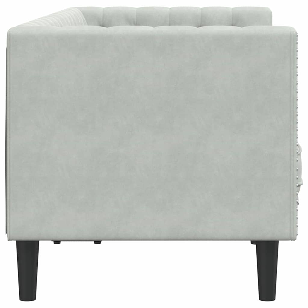 Sofá Gris Claro 174 x 74,5 x 70,5 cm Terciopelo
