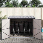 Cobertizo para bicicletas 3 pcs Antracita 216 x 207 x 158 cm