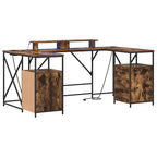 Escritorio con cajón Roble ahumado 182 x 101 x 87,5 cm