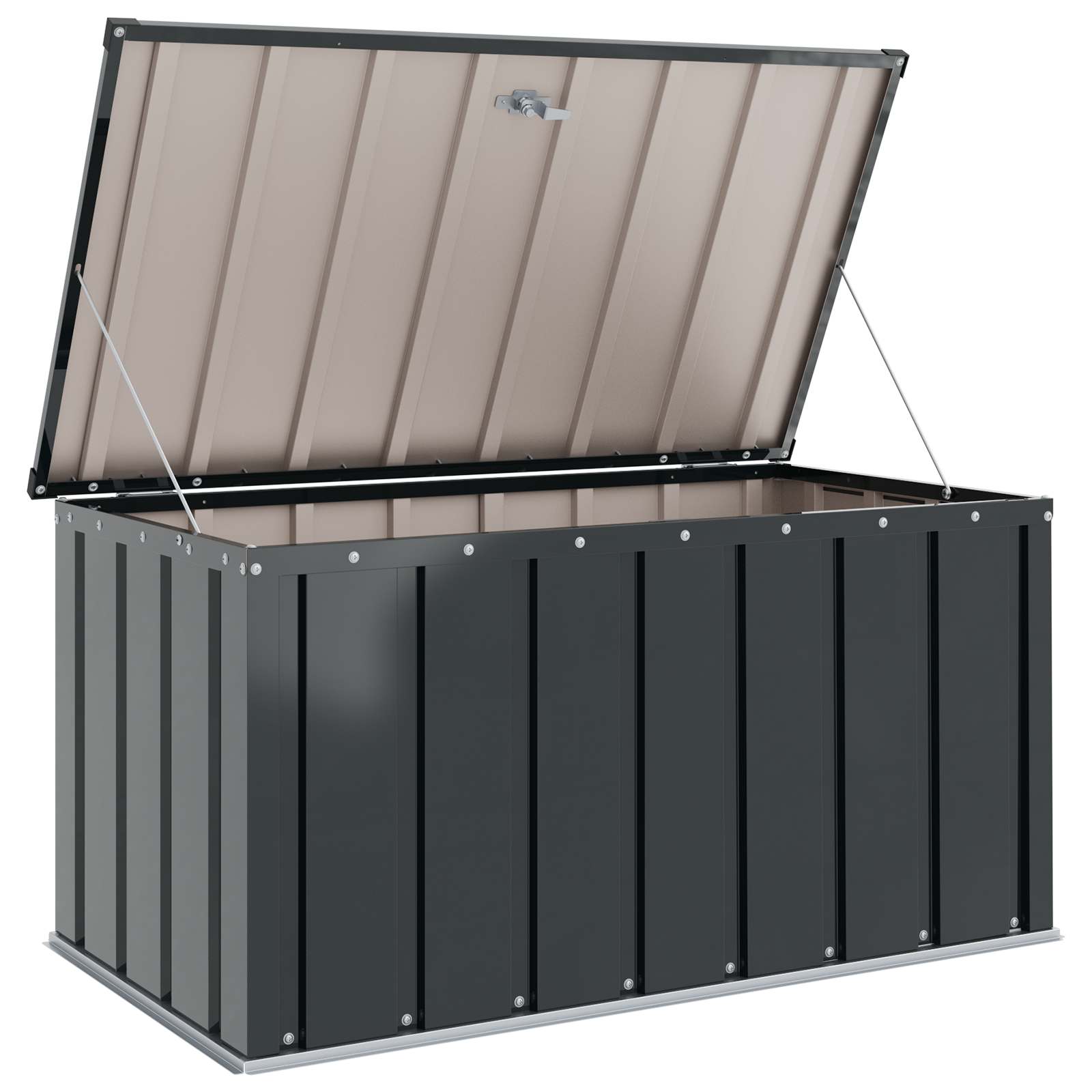 Caja de Almacenamiento para Jardín Negro 101 x 56,5 x 50 cm