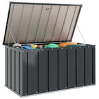 Caja de Almacenamiento para Jardín Negro 101 x 56,5 x 50 cm