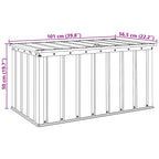 Caja de Almacenamiento para Jardín Negro 101 x 56,5 x 50 cm
