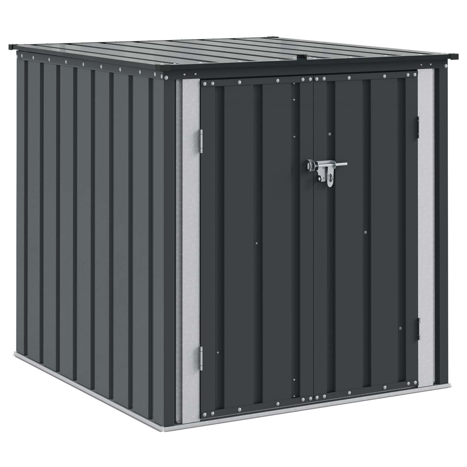 Caja de Almacenamiento para Jardín Negro 101,5 x 107 x 100 cm