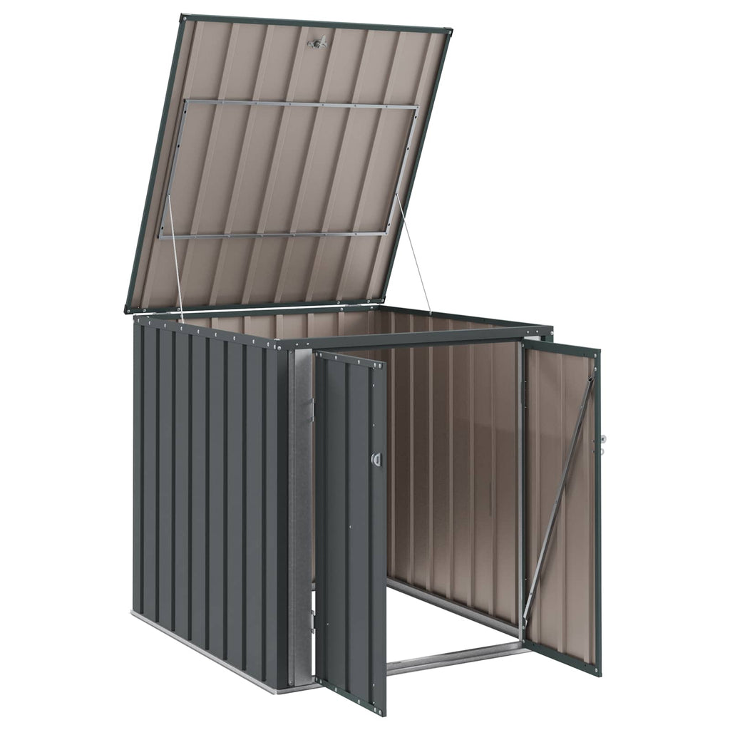 Caja de Almacenamiento para Jardín Negro 101,5 x 107 x 100 cm