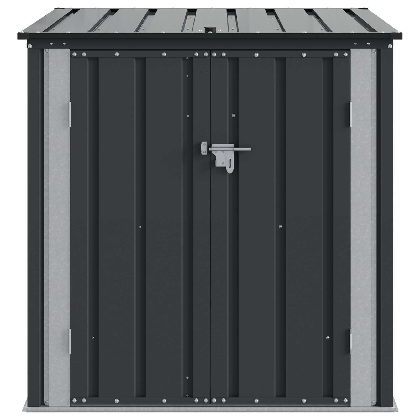 Caja de Almacenamiento para Jardín Negro 101,5 x 107 x 100 cm