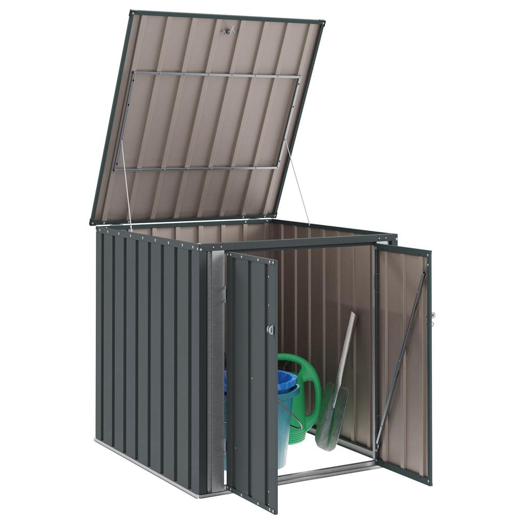 Caja de Almacenamiento para Jardín Negro 101,5 x 107 x 100 cm