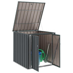 Caja de Almacenamiento para Jardín Negro 101,5 x 107 x 100 cm