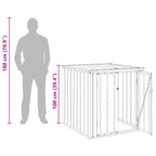 Caja de Almacenamiento para Jardín Negro 101,5 x 107 x 100 cm