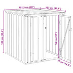Caja de Almacenamiento para Jardín Negro 101,5 x 107 x 100 cm