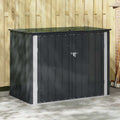 Caja de Almacenamiento para Jardín Negro 151,5 x 82 x 110,5 cm