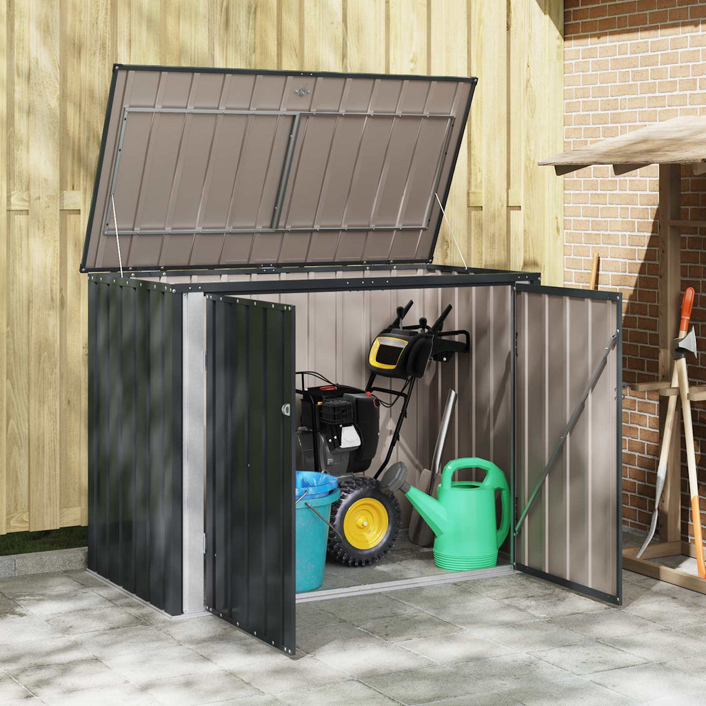 Caja de Almacenamiento para Jardín Negro 151,5 x 82 x 110,5 cm